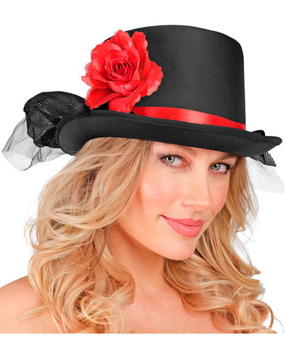 Tulle and Rose Top Hat