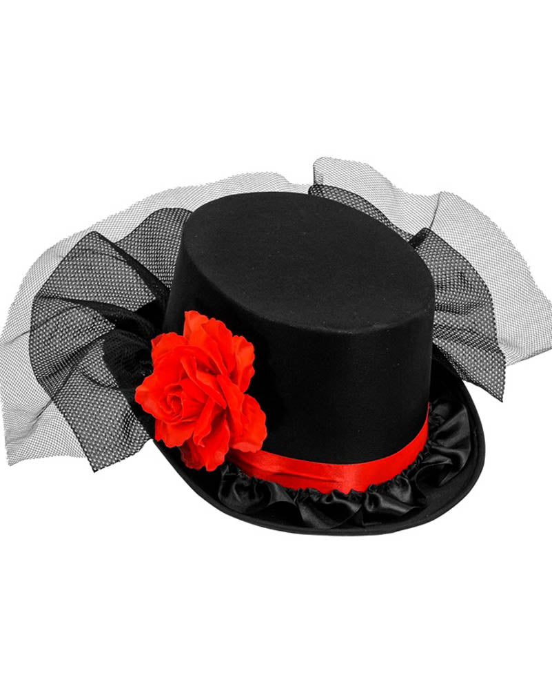 Tulle and Rose Top Hat