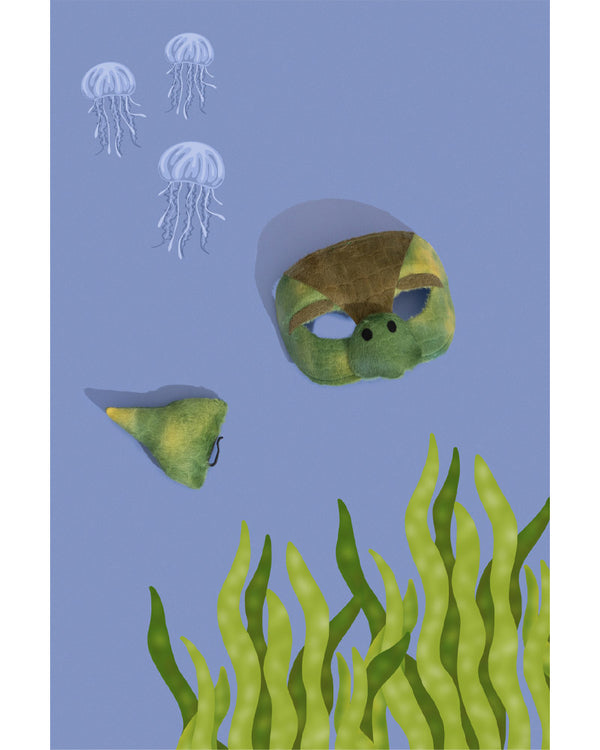 Turtle Animal Mask and Tail Set