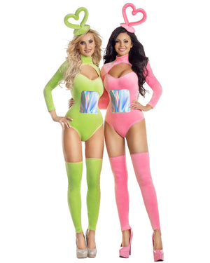 TV Baby Green Womens Costume