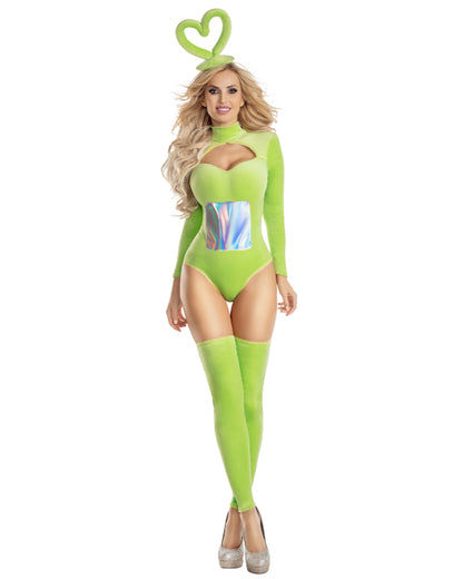 TV Baby Green Womens Costume