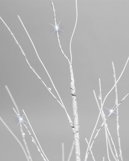 Twinkle Cool Christmas LED Micro Birch Tree 1.2m