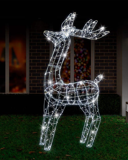 Twinkle Christmas LED Pearl Beads Stand Reindeer