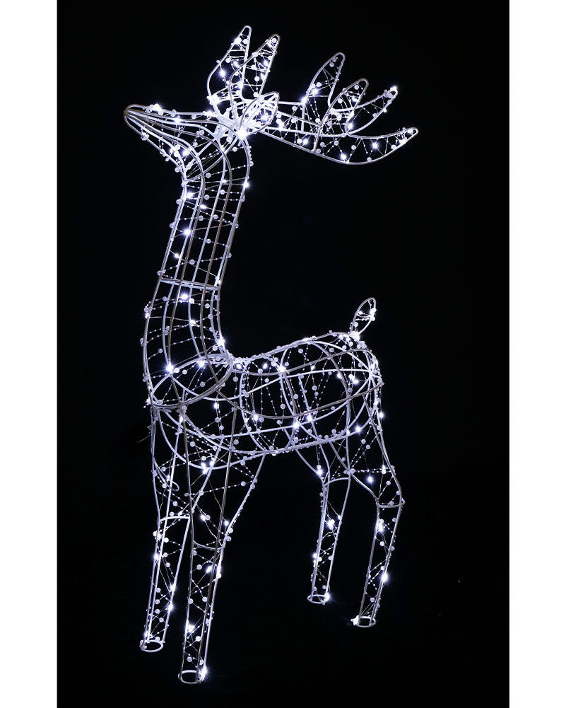 Twinkle Christmas LED Pearl Beads Stand Reindeer