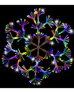 Twinkle Multicolour Christmas LED Sparkle Snowflake 60cm