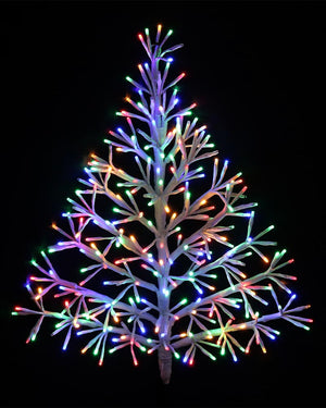 Twinkle Multicolour Christmas LED Sparkle Wall Tree 60cm