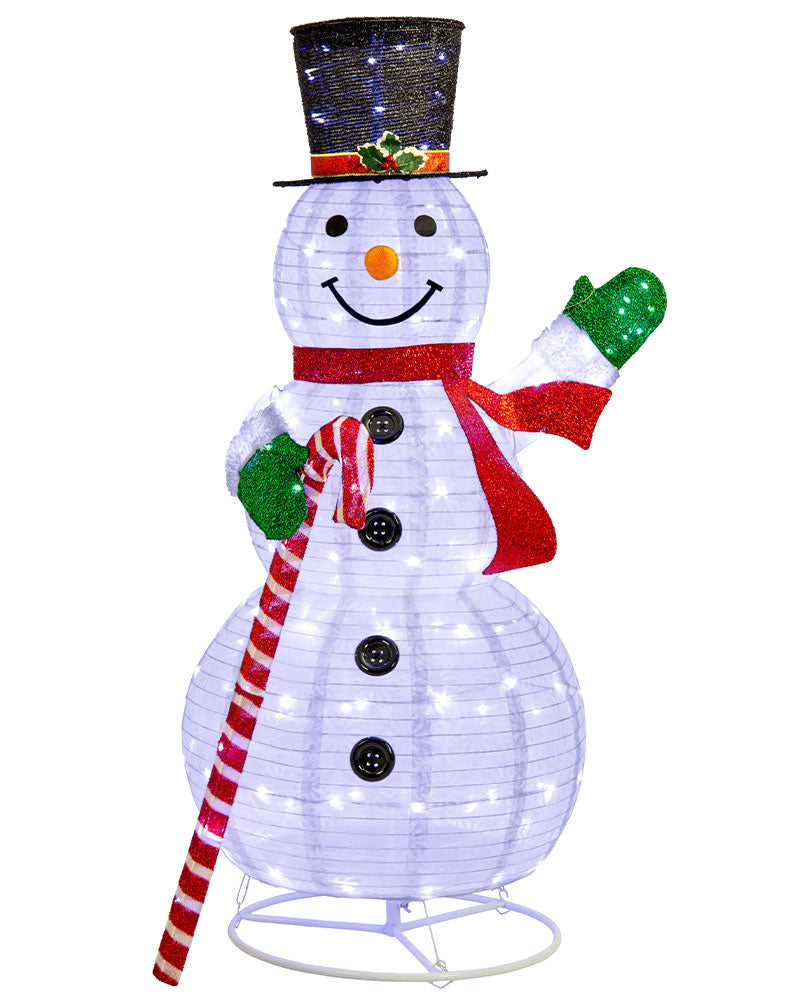 Twinkle Pop Up Christmas LED Snowman 1.5m