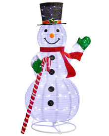 Twinkle Pop Up Christmas LED Snowman 1.5m