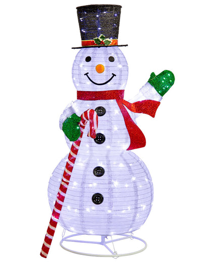 Twinkle Pop Up Christmas LED Snowman 1.5m