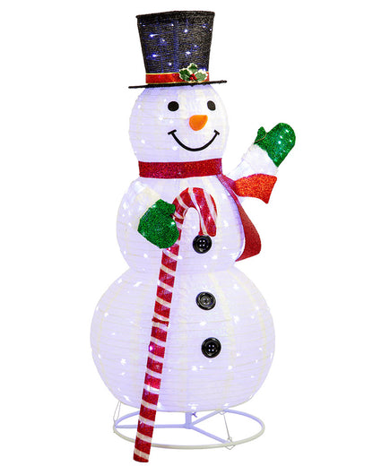 Twinkle Pop Up Christmas LED Snowman 1.5m