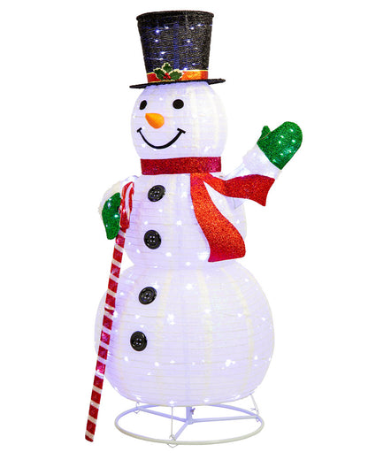 Twinkle Pop Up Christmas LED Snowman 1.5m
