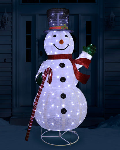 Twinkle Pop Up Christmas LED Snowman 1.5m