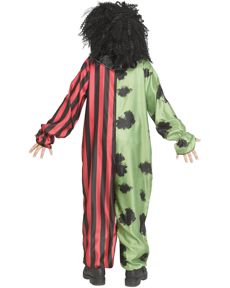 Two Headed Crazy Clown Kids Costume