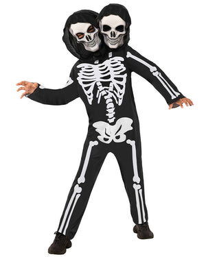 Two Headed Skeleton Boys Costume
