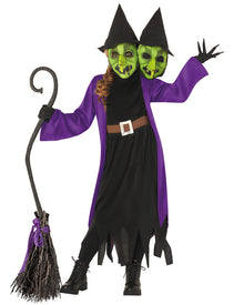 Two Headed Witch Girls Halloween Costume