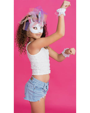 Unicorn Animal Mask and Wrist Cuffs Set