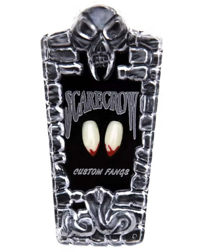 Vampire Blood Tipped Fangs For Halloween