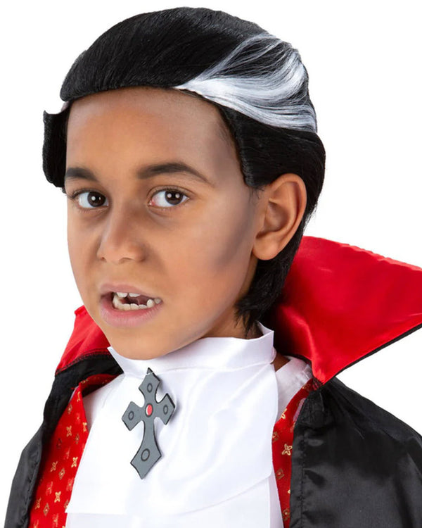Vampire Short Black Kids Wig