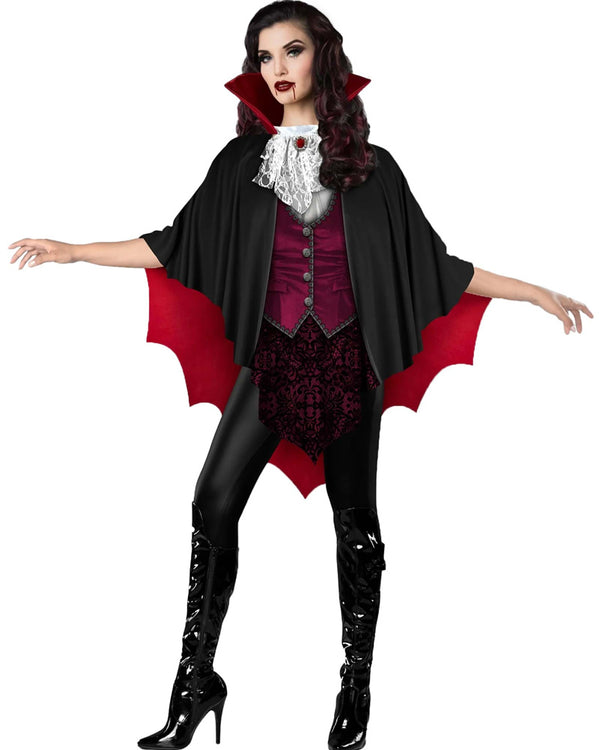 Vampire Poncho Womens Costume