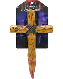 Vampire Stake Cross Plastic Halloween Prop 25cm