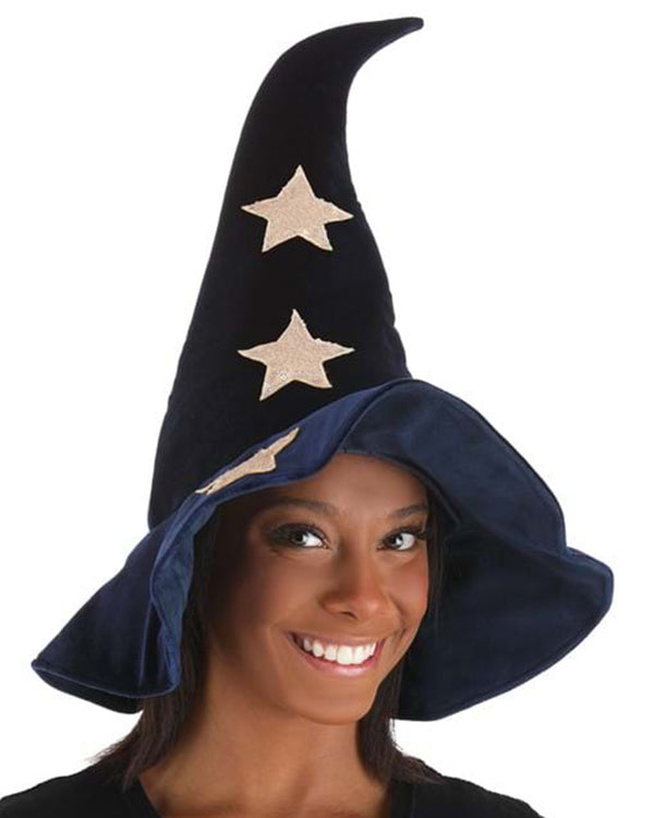 Velvet Stars Witch Hat