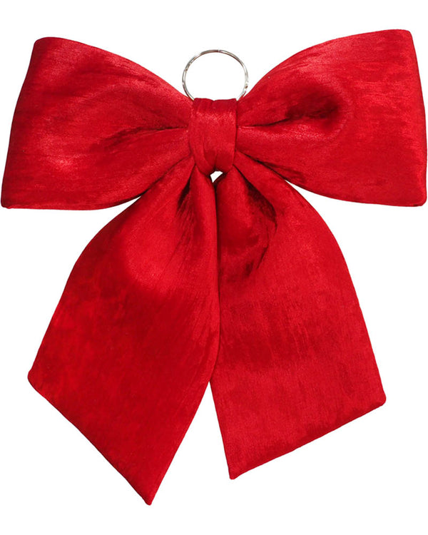 Christmas Velveteen Jumbo Red Bow 54cm