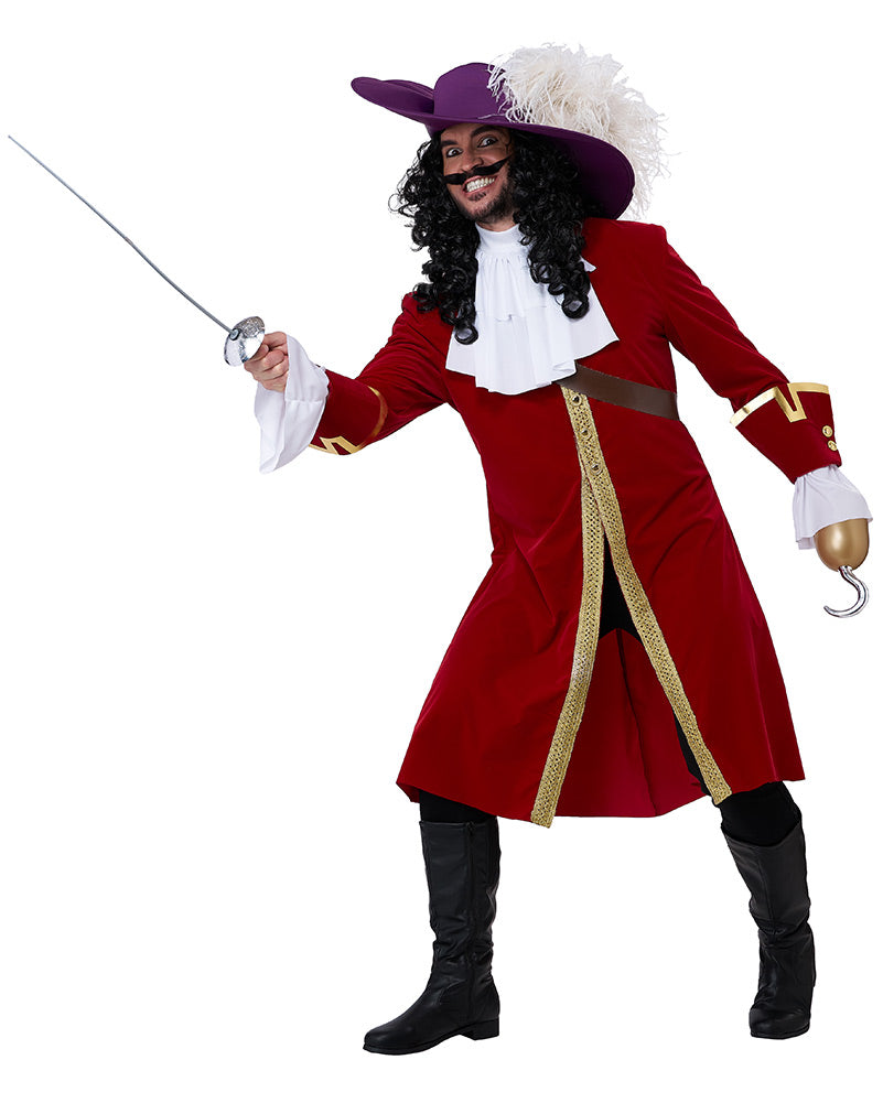 Vengeful Captain Hook Mens Costume
