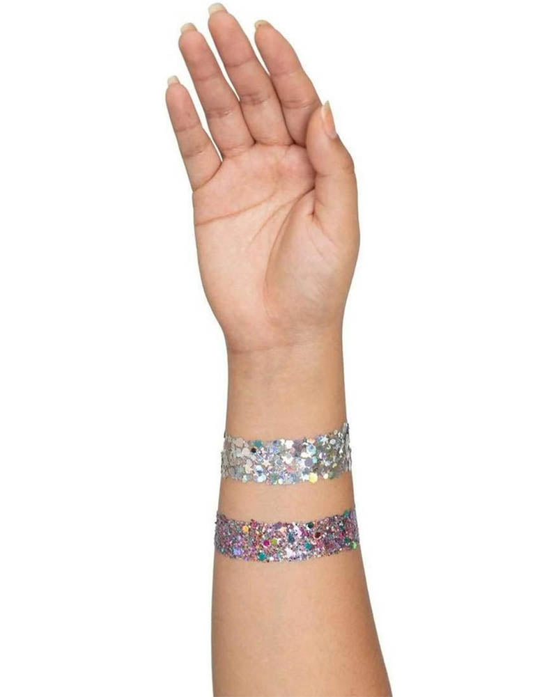 Vibe Neon Black Light Face Jewels Sticker and Body Glitter Set