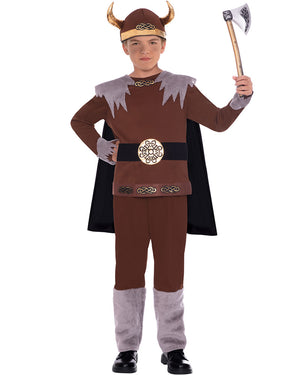 Viking Warrior Boys Costume 8-10 Years