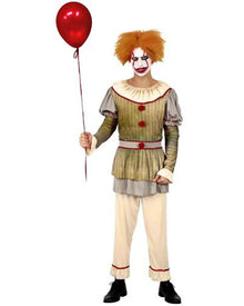Vintage Circus Clown Mens Halloween Costume