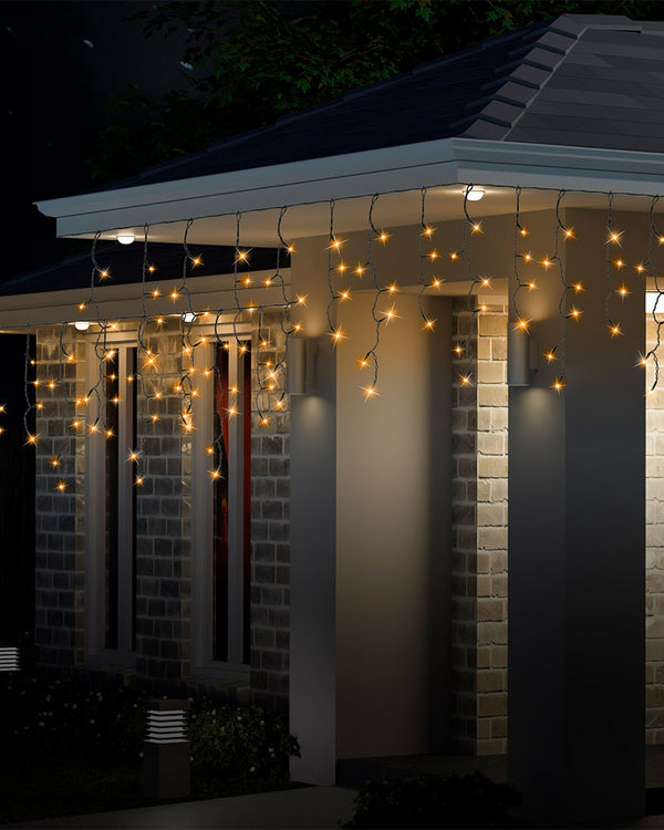 Vintage Gold Icicle Lights 300 Piece Christmas Lights 5.9m