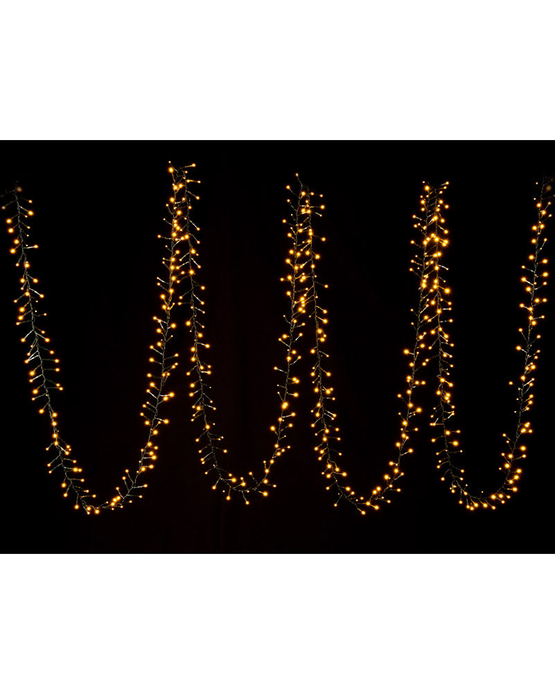 Vintage Gold 720 Piece LED Cluster Lights 10.4m