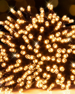 Flashing Vintage Gold 600 Piece LED Christmas Fairy Lights