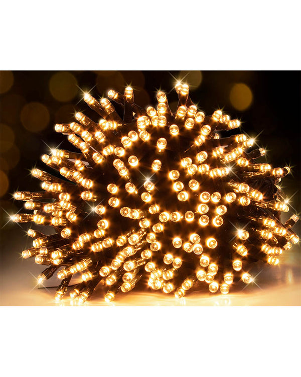 Flashing Vintage Gold 600 Piece LED Christmas Fairy Lights