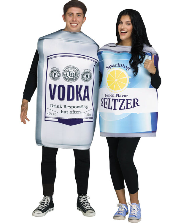 Vodka and Seltzer Adults Costume