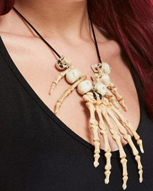 Voodoo Hand Bone Necklace