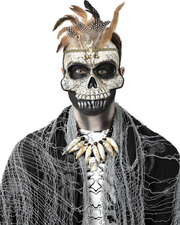 Voodoo Priest Skull Eye Mask