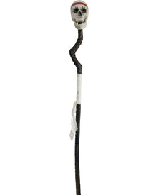 Voodoo Skull Staff 150cm For Halloween