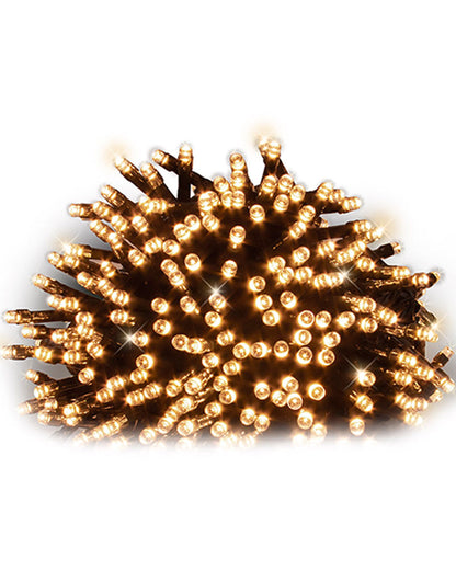 Timer Warm White 600 Piece LED Fairy Lights 30m