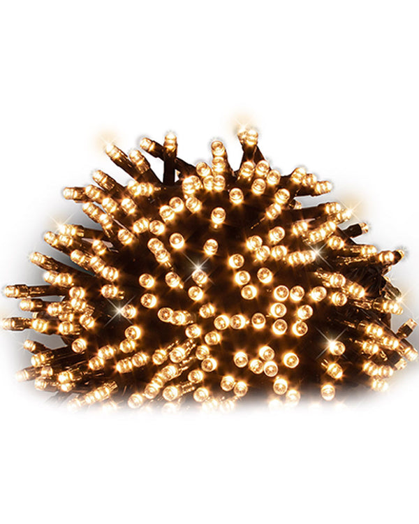 Timer Warm White 600 Piece LED Christmas Fairy Lights 30m