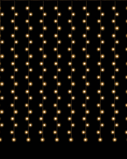 Warm White Curtain Lights with Magic Wand Control Christmas Lights 3m