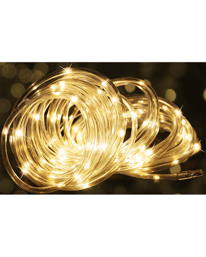 Warm White Ropelight Solar Lights 10m