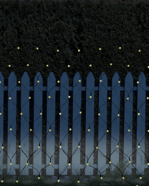 Warm White 250 Piece Solar LED Net Christmas Lights 1.3m
