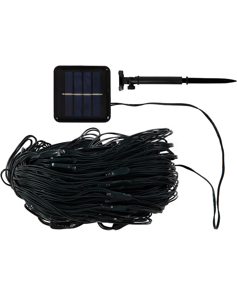 Warm White 250 Piece Solar LED Net Lights 1.3m