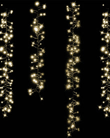 Warm White Tree Clusters Solar Lights 10m