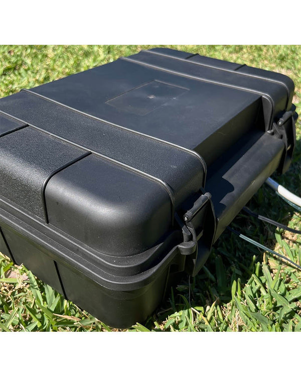 Christmas Weather Proof Power Box with Hinged Lid