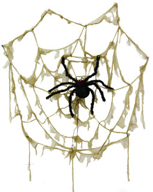 Web With Spider Halloween Animatronic 2.2m
