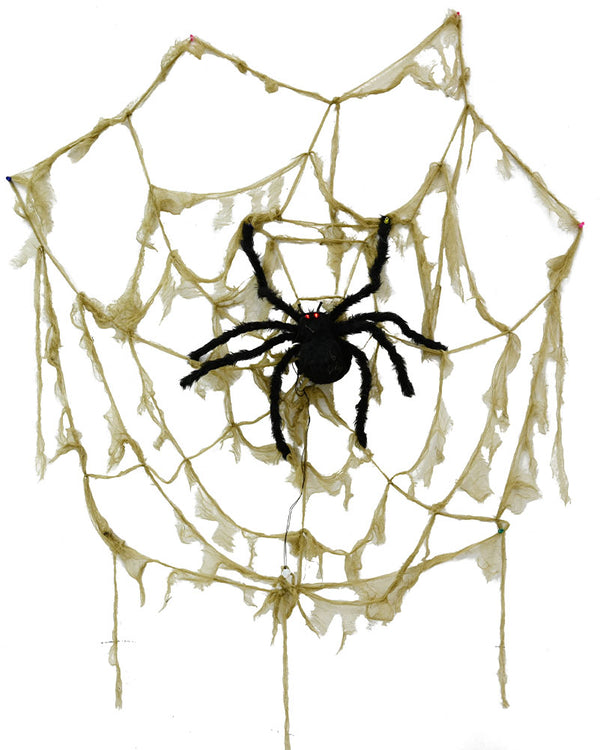 Web With Spider Animatronic 2.2m