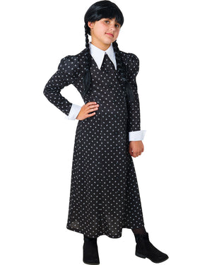 Wednesday Dress Girls Costume