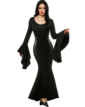 Wednesday Morticia Womens Costume